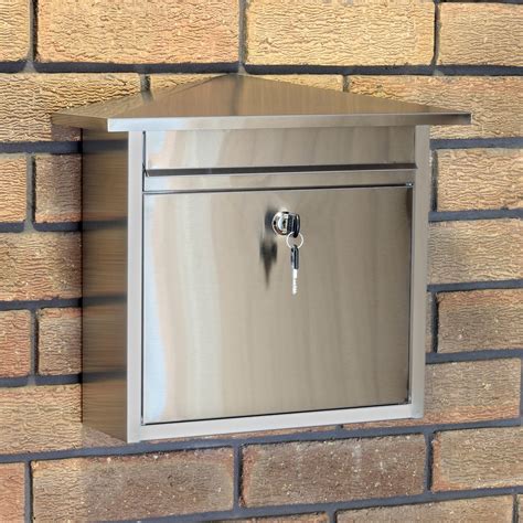 stainless steel letter boxes uk|metal post boxes for flats.